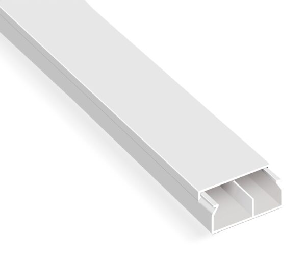 Καναλακι καλωδιο PVC χωρισμένο 30 x 10 mm σειρά Eco 2 μέτρα από το Mutlusan καναλια καλωδιων