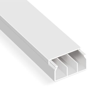 Καναλακι καλωδιο PVC με διαχωριστή 60 x 25 mm Eco σειρά 2 μέτρα από Mutlusan καναλια καλωδιων