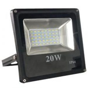 Προβολείς LED SLIM μαύρο, 20W, 1200lm, 4500K, 100-265V, IP65 από τον κατασκευαστή LB Light.