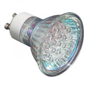 Λάμπα LED πράσινο 1W GU10 220V από τον κατασκευαστή LB Light.