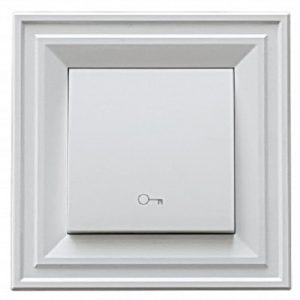 Μπουτόν ανοίγματος πόρτας Classic LB Light σε λευκό χρώμα, 10A, 250V