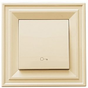 Μπουτόν ανοίγματος πόρτας Classic LB Light σε κρέμα χρώμα, 10A, 250V