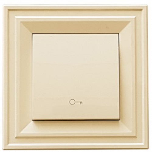 Μπουτόν ανοίγματος πόρτας Classic LB Light σε κρέμα χρώμα, 10A, 250V