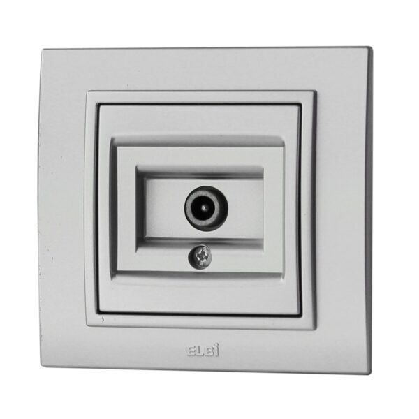 Πριζα τηλεορασης ενδιαμεσος 8dB-20dB γκρι Zena Silverline ELBI