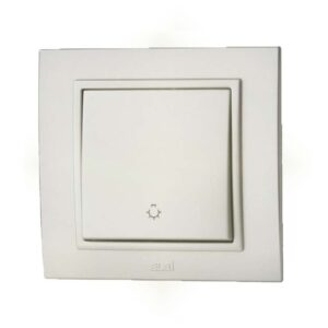 Μπουτον κλιμακοστασιου τιτανιο 10A 250V Zena Silverline ELBI.