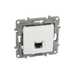 Πρίζα δικτύου RJ45 cat.6 UTP μονάδα μηχανισμού και κάλυμμα χωρίς πλαίσιο λευκό Niloe Legrand