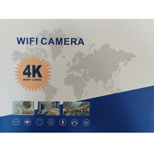 Καμερα WiFi 4K για επιτοιχια τοποθετηση με τροφοδοσια 2MP LB Light