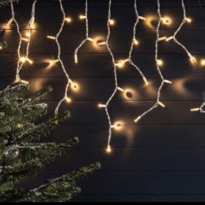 Χριστουγεννιάτικα φωτάκια κουρτίνα LB Light 192 LED, 3000K, IP44, 24 κρεμαστές γραμμές. Ιδανικά για εσωτερική και εξωτερική χρήση.