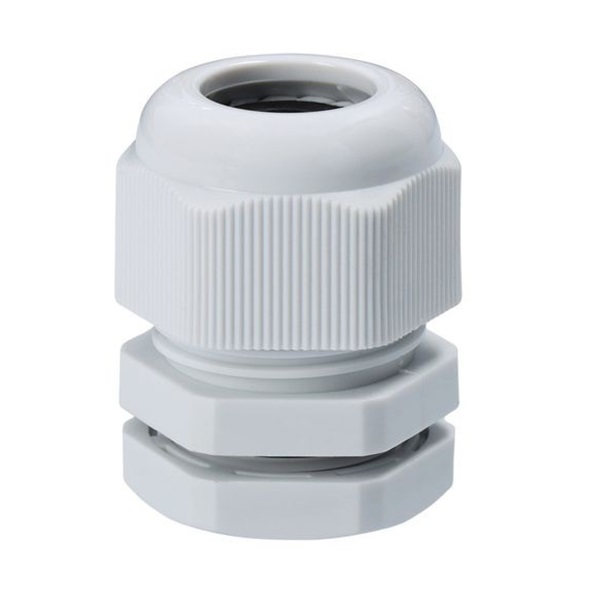 Στυπιοθλίπτης με παξιμάδι M25x1.5 για καλώδια ⌀ 13–18 mm IP68 λευκό LB Light