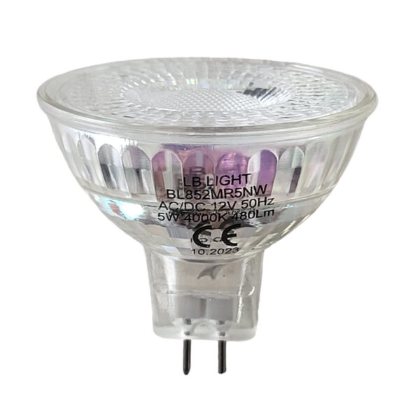 Λάμπα LED MR16 G5.3, 5W, 12V, 4000K, 500lm από τον κατασκευαστή LB Light.