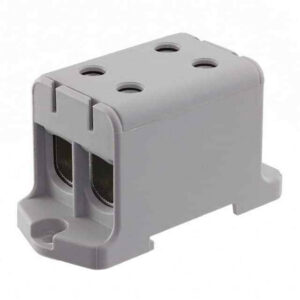 Τερματικό ράγας γκρι 2P LB Light για καλώδια 16-95 mm², με ονομαστικό ρεύμα 220A και τάση 800V AC/DC