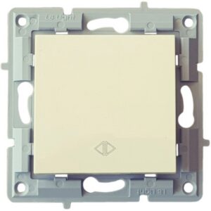 Διακόπτης διασταύρωσης LB Light κρεμ, χωρίς πλαίσιο, για κρυφή εγκατάσταση 70mm, 250V, 10A, συμβατός με πλαίσια Classic και Softline.