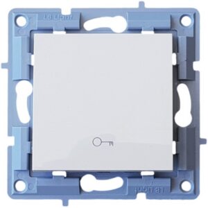 Μπουτόν ανοίγματος πόρτας LB Light κρεμα, χωρίς πλαίσιο, για κρυφή εγκατάσταση, 220V, συμβατό με πλαίσια Classic και Softline.