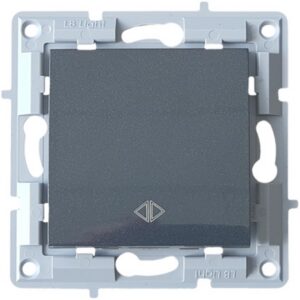 Διακόπτης διασταύρωσης LB Light μαύρος, χωρίς πλαίσιο, 10A 250V, για κρυφή εγκατάσταση, συμβατός με πλαίσια Classic και Softline.