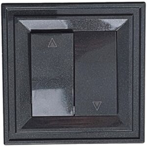 Διακοπτης ρολων μαργαριταρι μαυρο 10A 250V IP21 Classic LB Light.