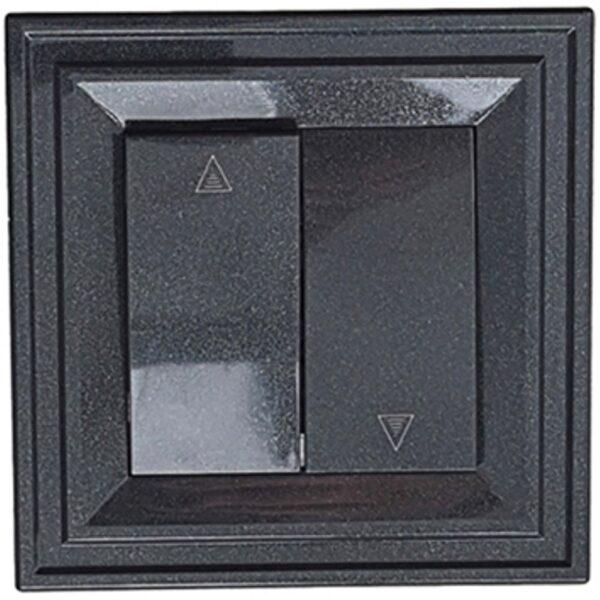 Διακοπτης ρολων μαργαριταρι μαυρο 10A 250V IP21 Classic LB Light.