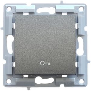 Μπουτόν ανοίγματος πόρτας LB Light μαύρος γραφίτης, χωρίς πλαίσιο, για κρυφή εγκατάσταση, συμβατό με πλαίσια Classic και Softline.