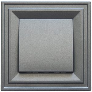 Διακοπτησ απλος με φως μαυρος γραφιτης 10A 250V IP21 Classic LB Light.