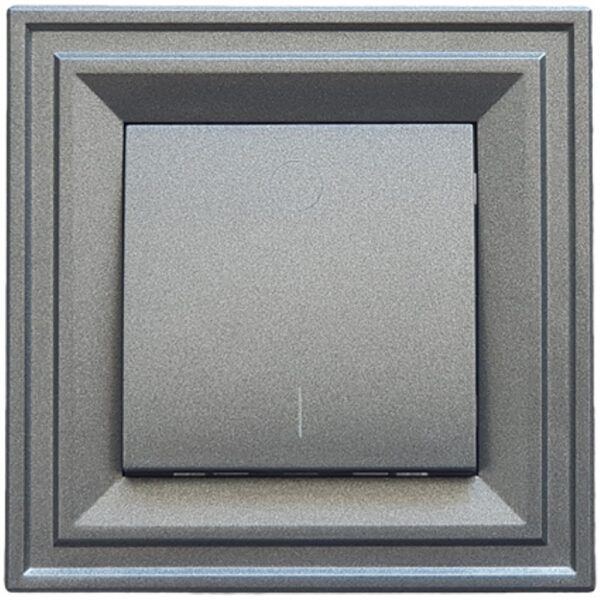 Διπολικος διακοπτης μαυρος γραφιτης L+N 16A 250V IP20 Classic LB Light.